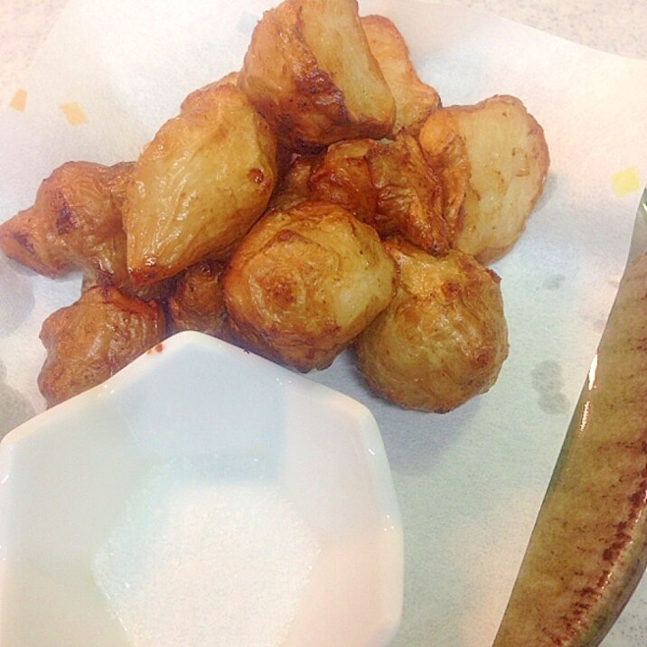 シンプルに 菊芋の素揚げ